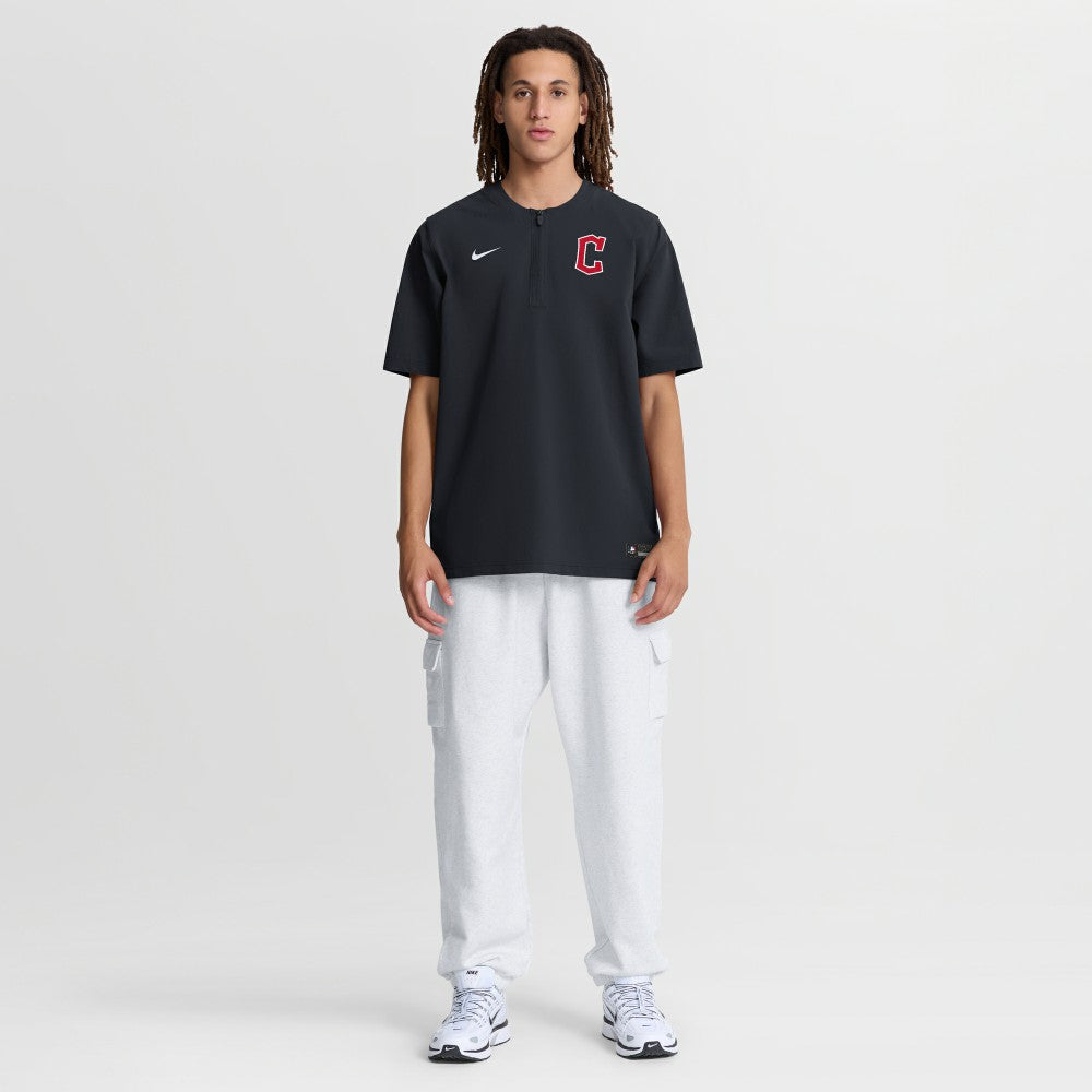Cleveland Guardians Nike Authentic Collection Dri-FIT Quarter-Zip Windshirt - Navy - Nike Online