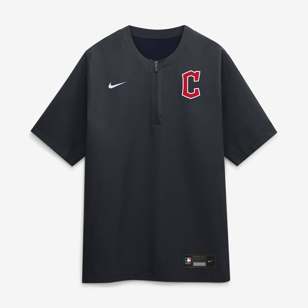 Cleveland Guardians Nike Authentic Collection Dri-FIT Quarter-Zip Windshirt - Navy - Nike Online