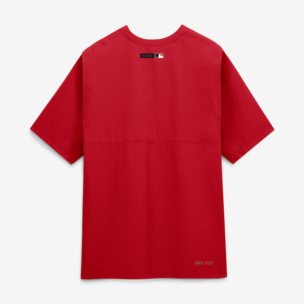 Cincinnati Reds Nike Authentic Collection Dri-FIT Quarter-Zip Windshirt - Red - Nike Lifestyle