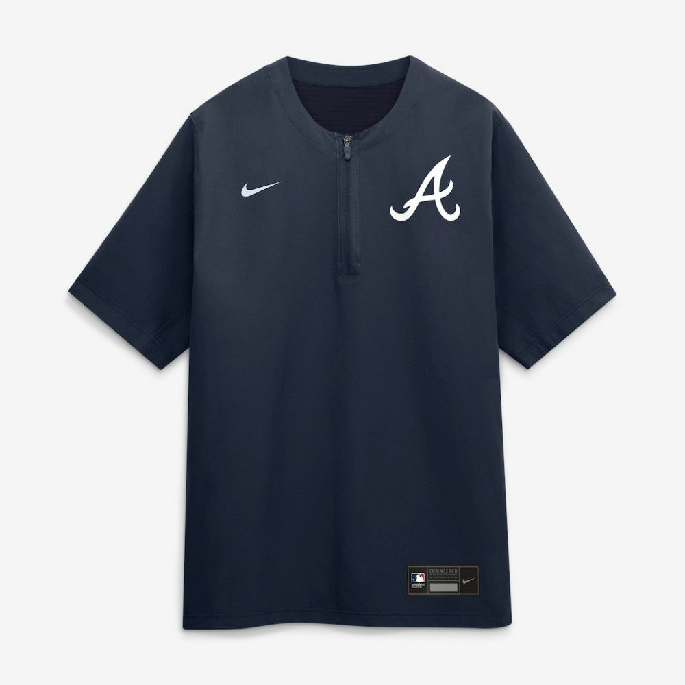 Atlanta Braves Nike Authentic Collection Dri-FIT Quarter-Zip Windshirt - Navy - Nike Sale
