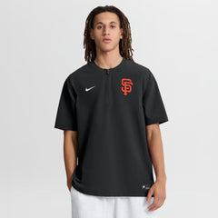 San Francisco Giants Nike Authentic Collection Dri-FIT Quarter-Zip Windshirt - Black - Nike Sale