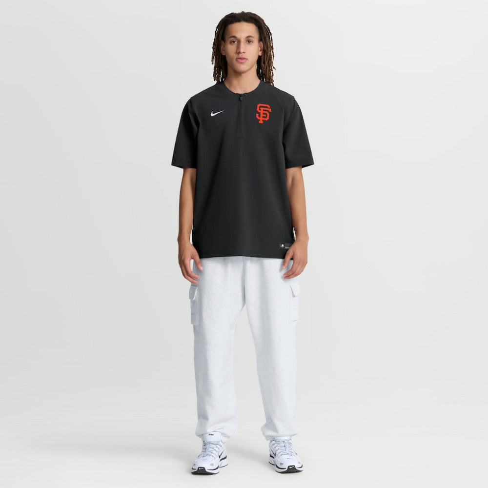 San Francisco Giants Nike Authentic Collection Dri-FIT Quarter-Zip Windshirt - Black - Nike Sale