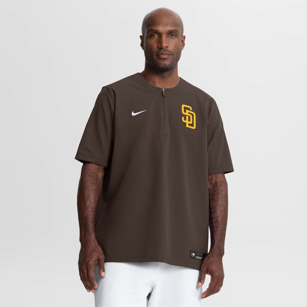 San Diego Padres Nike Authentic Collection Dri-FIT Quarter-Zip Windshirt - Brown - Nike Sale