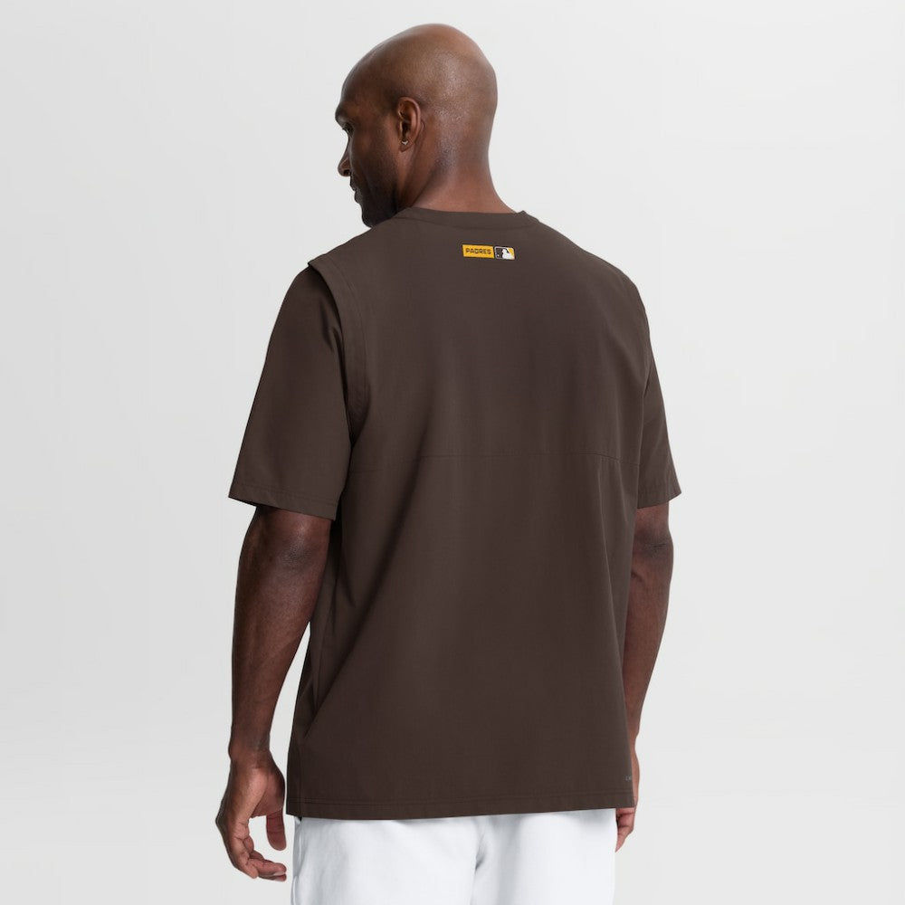 San Diego Padres Nike Authentic Collection Dri-FIT Quarter-Zip Windshirt - Brown - Nike Sale