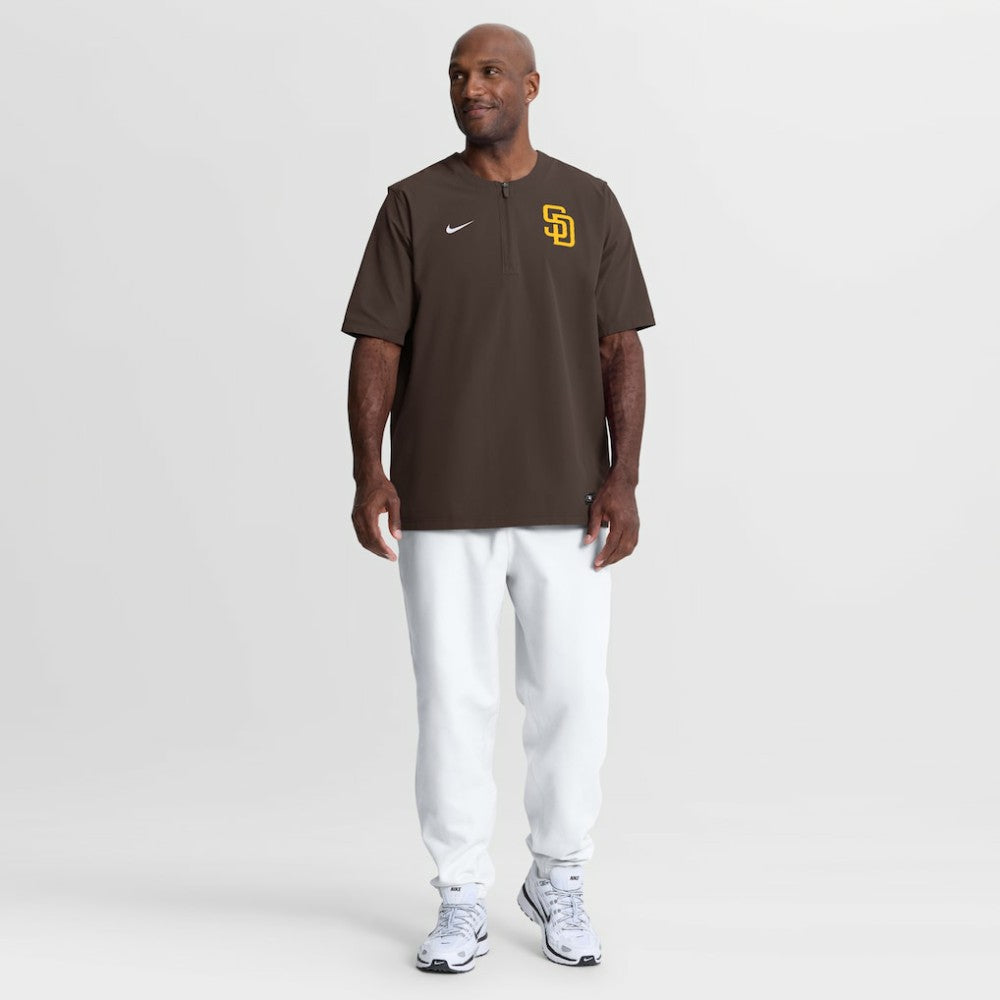 San Diego Padres Nike Authentic Collection Dri-FIT Quarter-Zip Windshirt - Brown - Nike Sale