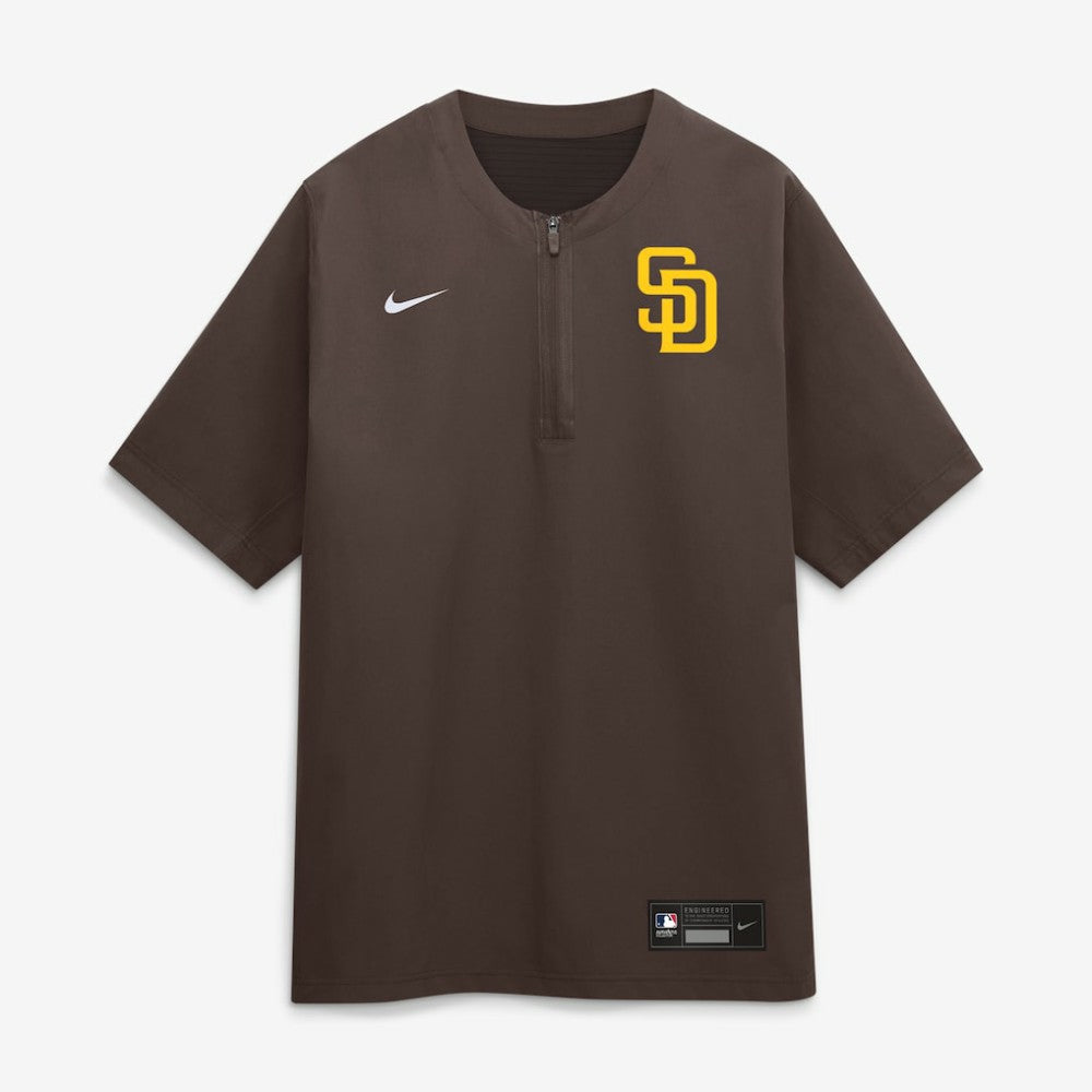 San Diego Padres Nike Authentic Collection Dri-FIT Quarter-Zip Windshirt - Brown - Nike Sale