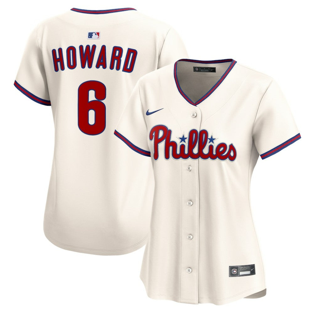 Ryan Howard Philadelphia Phillies Nike Women's Alternate 2 Limited Jersey - Cream - Nike Sale