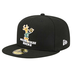 Milwaukee Bucks Core Logo 59FIFTY Fitted Hat Black | New Era for sale