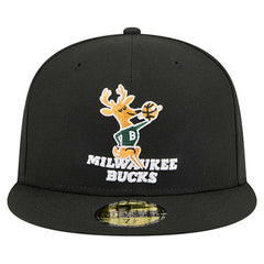 Milwaukee Bucks Core Logo 59FIFTY Fitted Hat Black | New Era for sale