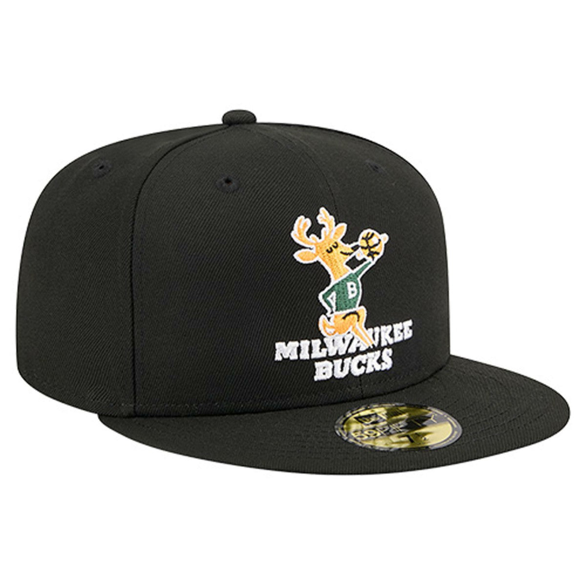 Milwaukee Bucks Core Logo 59FIFTY Fitted Hat Black | New Era for sale