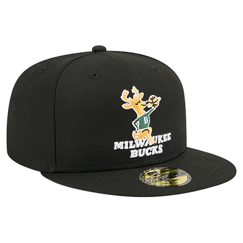 Milwaukee Bucks Core Logo 59FIFTY Fitted Hat Black | New Era for sale