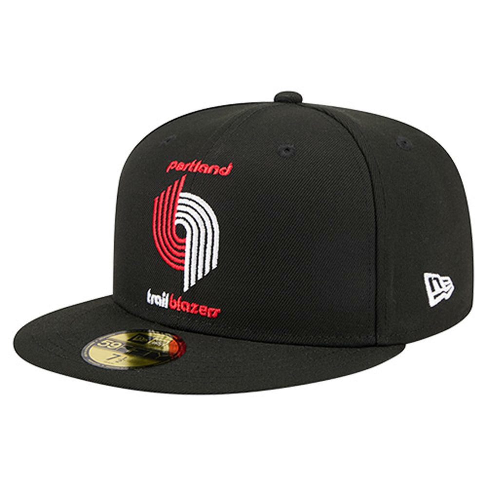Portland Trail Blazers Core Logo 59FIFTY Fitted Hat Black | New Era