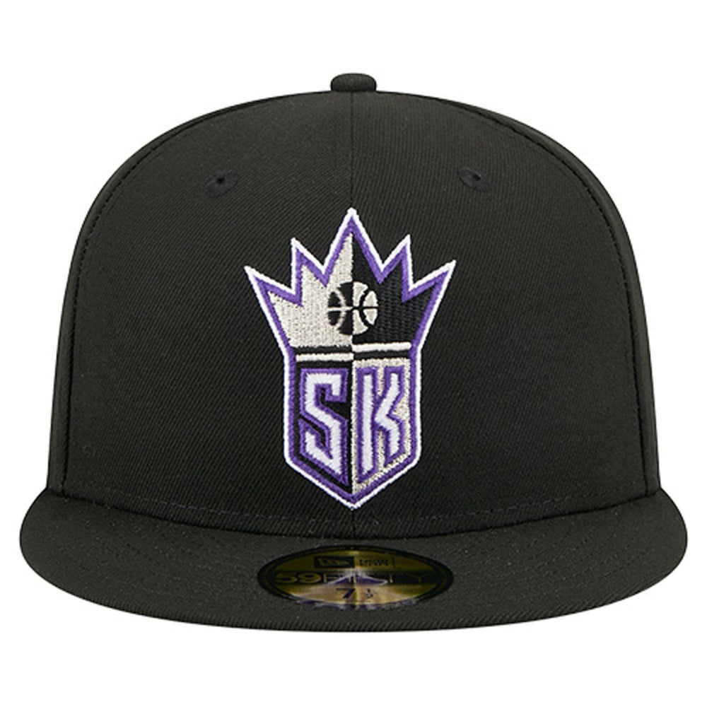 Sacramento Kings Core Logo 59FIFTY Fitted Hat Black | New Era
