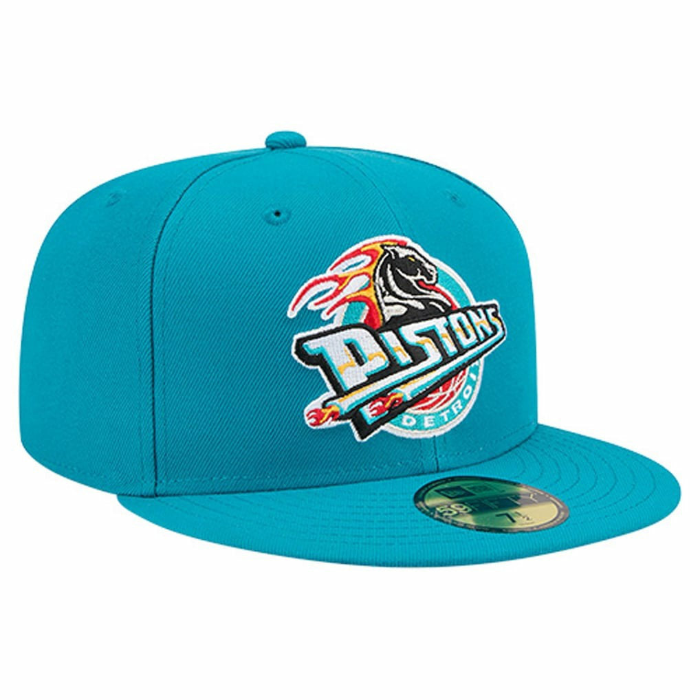 Detroit Pistons Core Logo 59FIFTY Fitted Hat for sale Teal | New Era for sale
