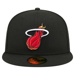 Miami Heat Core Logo 59FIFTY Fitted Hat Black | New Era Lifestyle