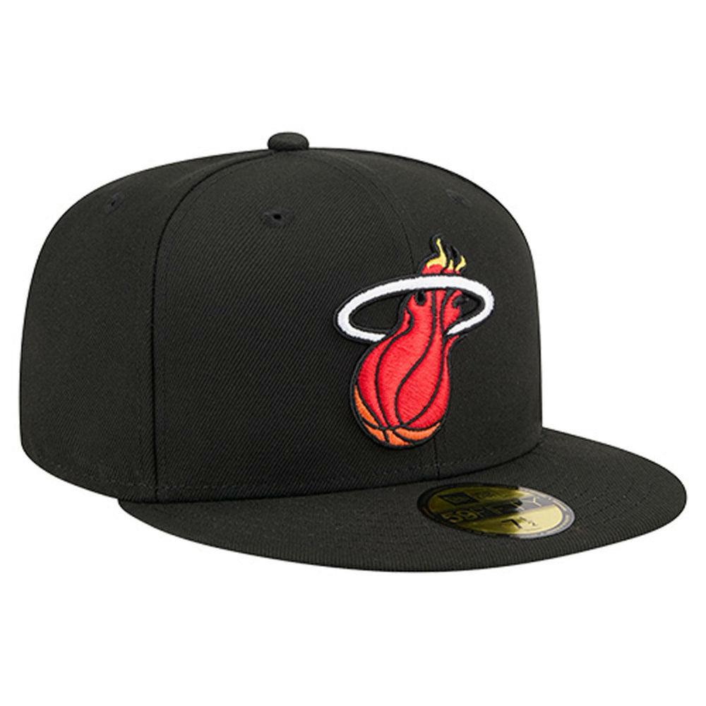 Miami Heat Core Logo 59FIFTY Fitted Hat Black | New Era Lifestyle