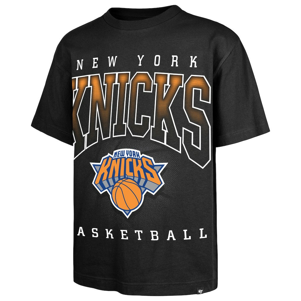 New York Knicks '47 Afterhours Foundation Premium Heavyweight T-Shirt Black | 47 brand US