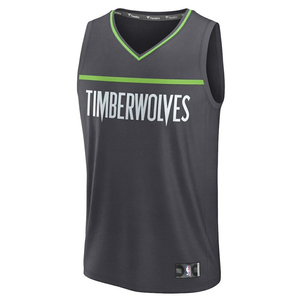 Minnesota Timberwolves Fastbreak Custom Jersey Statement Edition Anthracite | Fanatics for sale