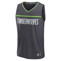 Minnesota Timberwolves Fastbreak Custom Jersey Statement Edition Anthracite | Fanatics for sale