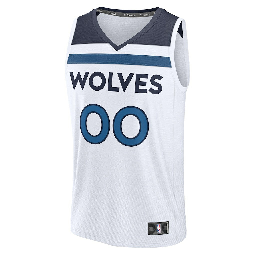 Minnesota Timberwolves Fastbreak Custom Jersey Association Edition White | Fanatics US