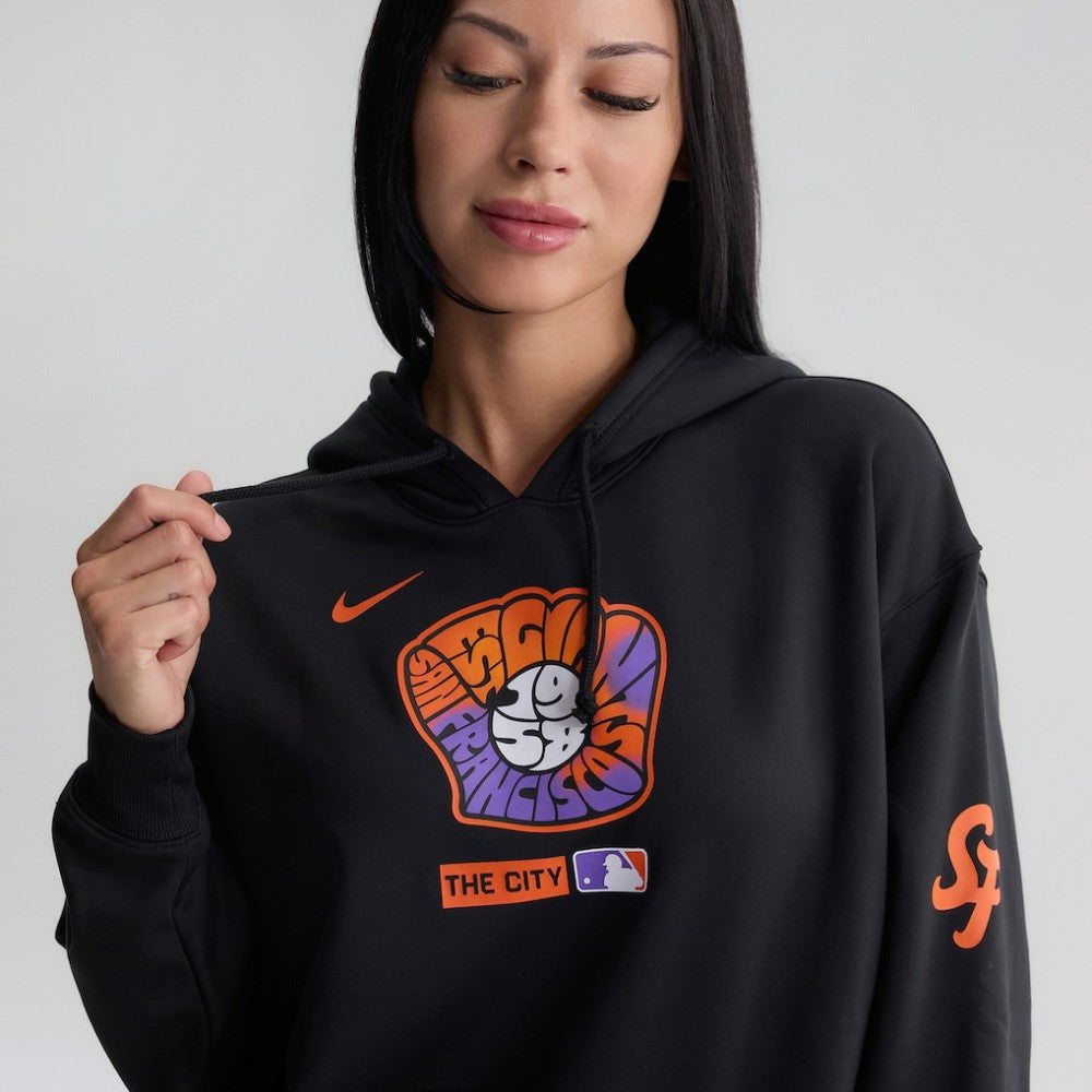 San Francisco Giants Nike Women's Authentic Collection City Connect Therma Hoodie - Black - Nike Discount