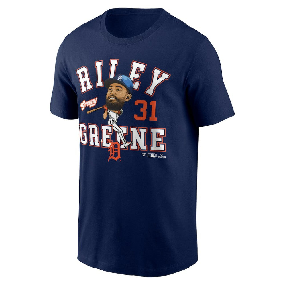 Riley Greene Detroit Tigers Fanatics Hometown Caricature T-Shirt - Navy - Fanatics Online