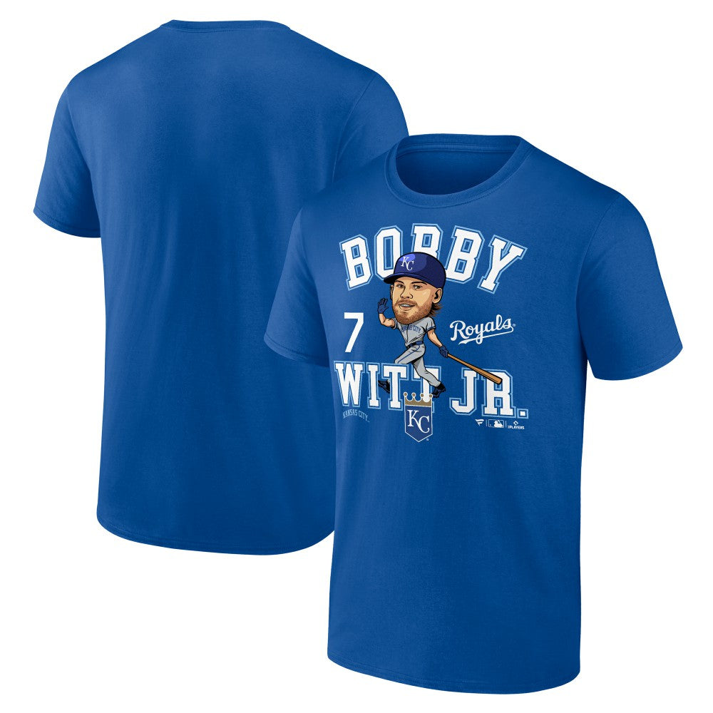 Bobby Witt Jr. Kansas City Royals Fanatics Hometown Caricature T-Shirt - Royal - Fanatics Discount