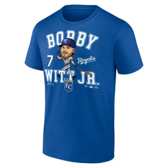 Bobby Witt Jr. Kansas City Royals Fanatics Hometown Caricature T-Shirt - Royal - Fanatics Discount