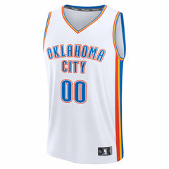 Oklahoma City Thunder Fast Break Custom Jersey Association Edition White | Fanatics for sale