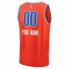 Oklahoma City Thunder Youth Fast Break Custom Jersey Statement Edition Orange | Fanatics outlet