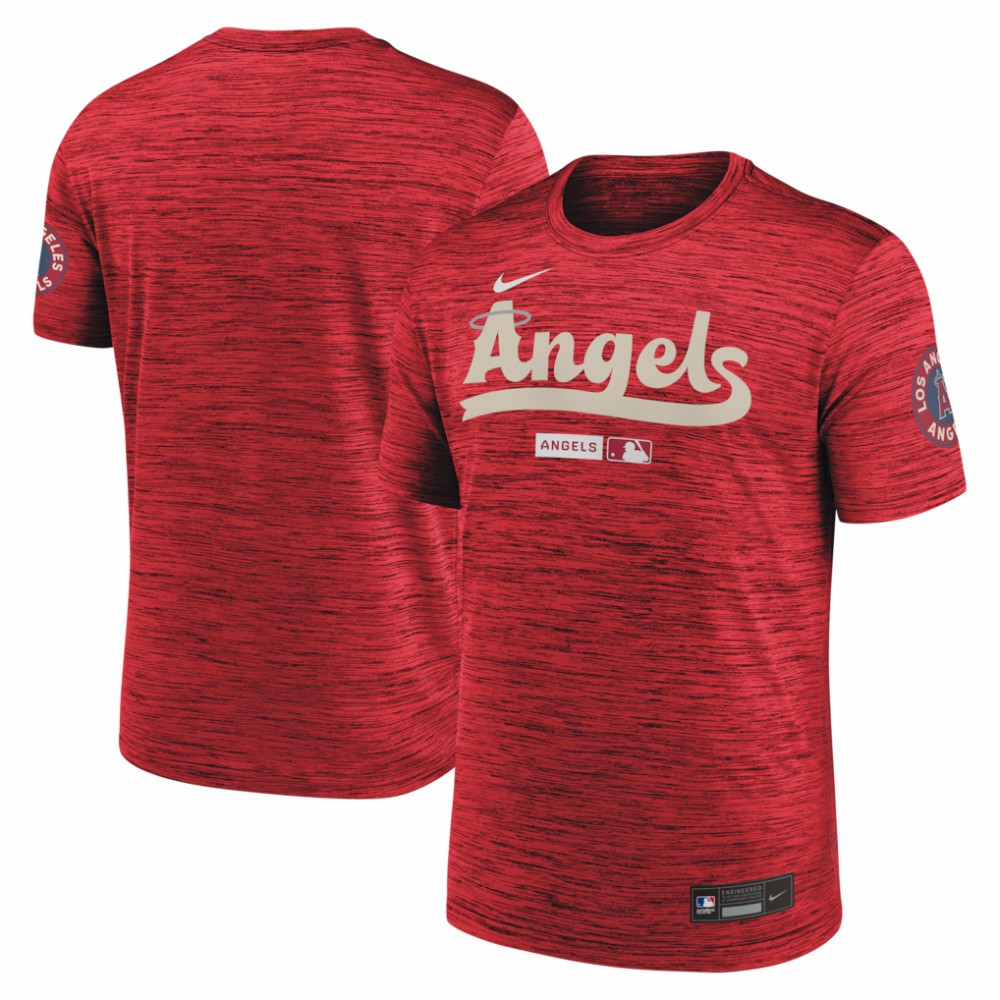 Los Angeles Angels Nike Authentic Collection City Connect Velocity Dri-FIT T-Shirt - Red - Nike Sale