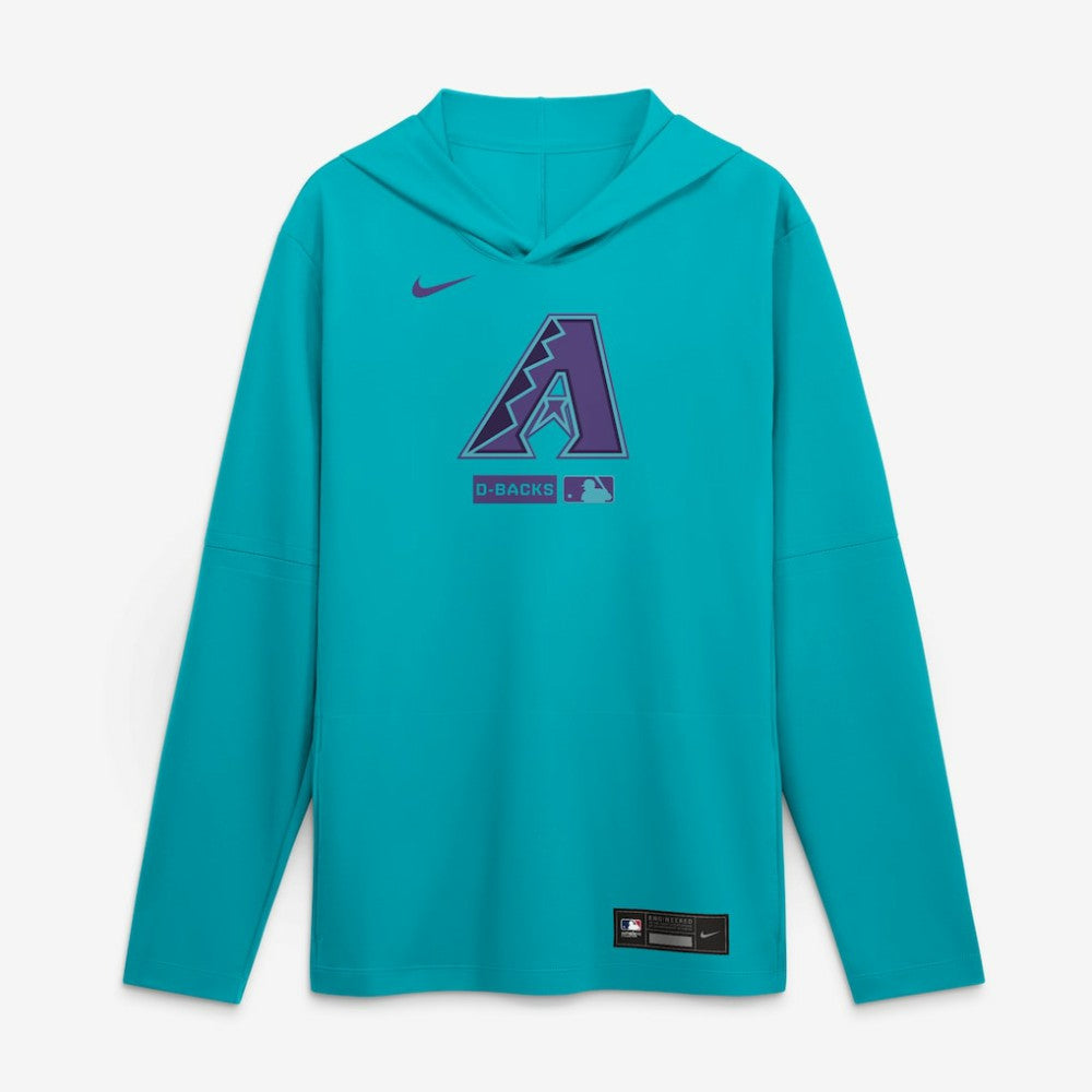 Arizona Diamondbacks Nike City Connect Dri-FIT Long Sleeve Hooded T-Shirt - Aqua - Nike on Sale