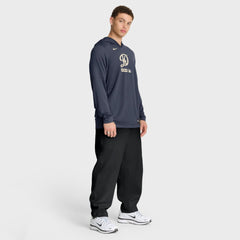 Los Angeles Dodgers Nike City Connect Dri-FIT Long Sleeve Hooded T-Shirt - Navy - Nike on Sale