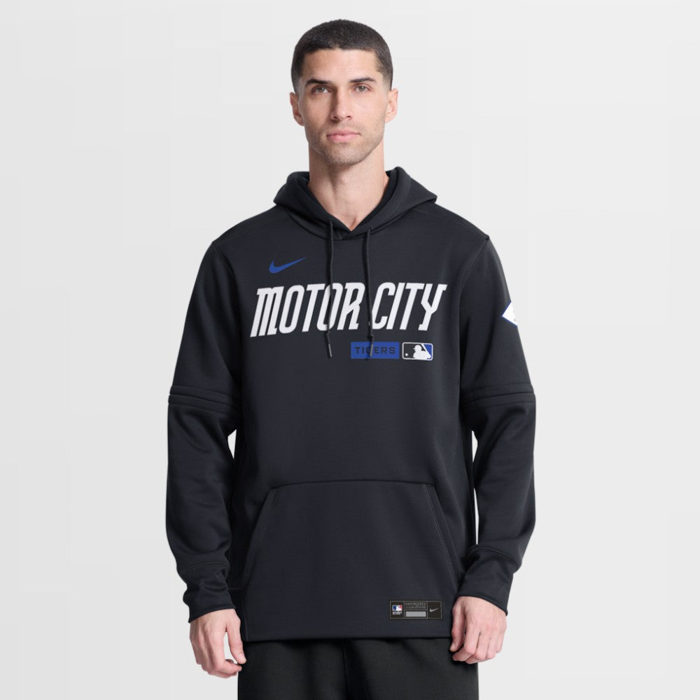 Detroit Tigers Nike Authentic Collection City Connect Therma-FIT Hoodie - Navy - Nike Online