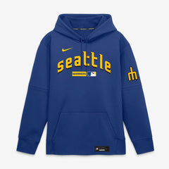 Seattle Mariners Nike Authentic Collection City Connect Therma-FIT Hoodie - Royal - Nike on Sale