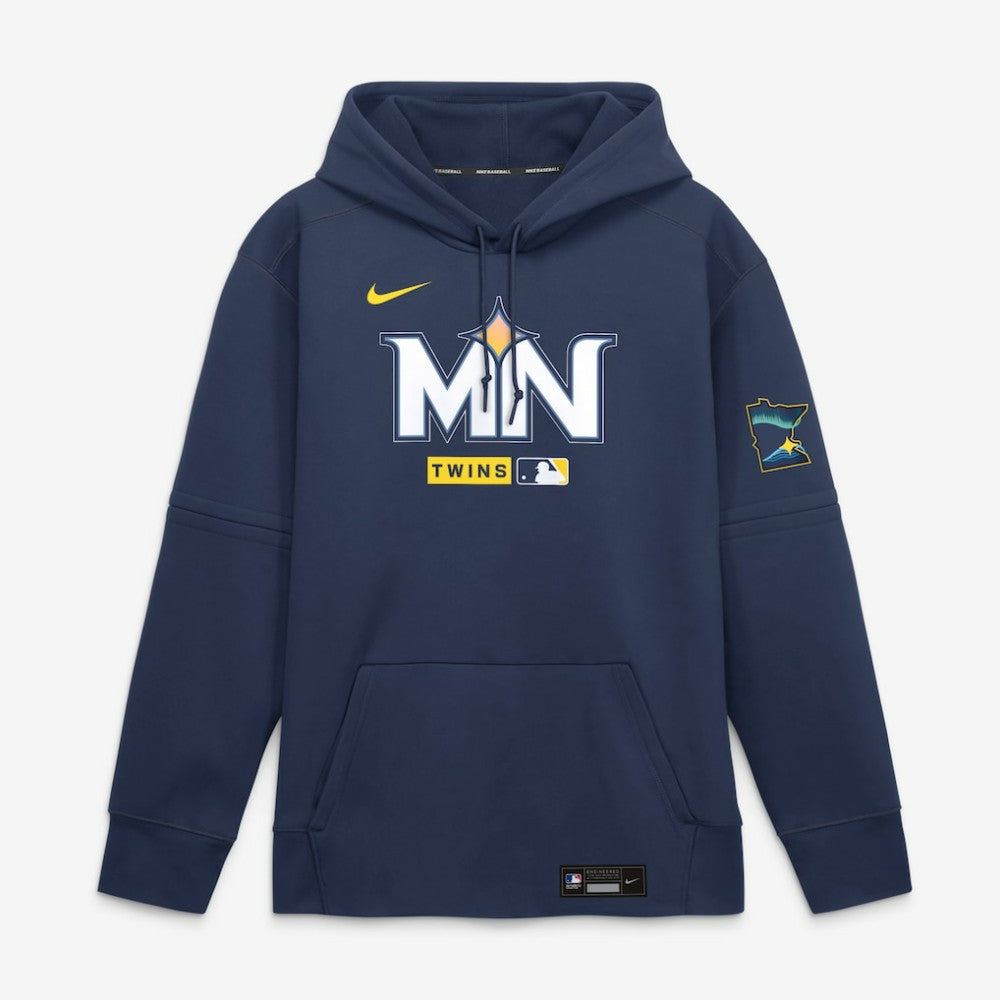 Minnesota Twins Nike Authentic Collection City Connect Therma-FIT Hoodie - Navy - Nike Discount