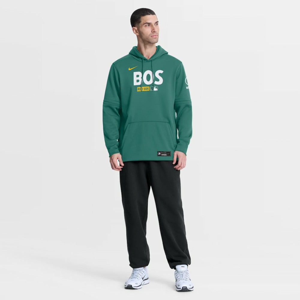 Boston Red Sox Nike Authentic Collection City Connect Therma-FIT Hoodie - Green - Nike Lifestyle