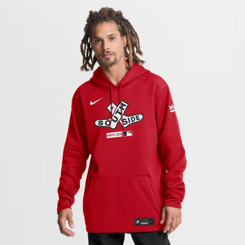 Chicago White Sox Nike Authentic Collection City Connect Therma-FIT Hoodie - Red - Nike on Sale