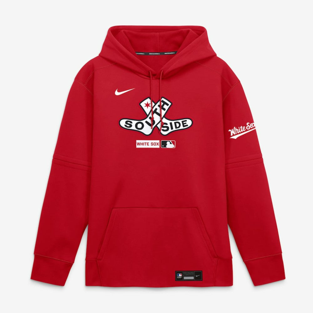 Chicago White Sox Nike Authentic Collection City Connect Therma-FIT Hoodie - Red - Nike on Sale