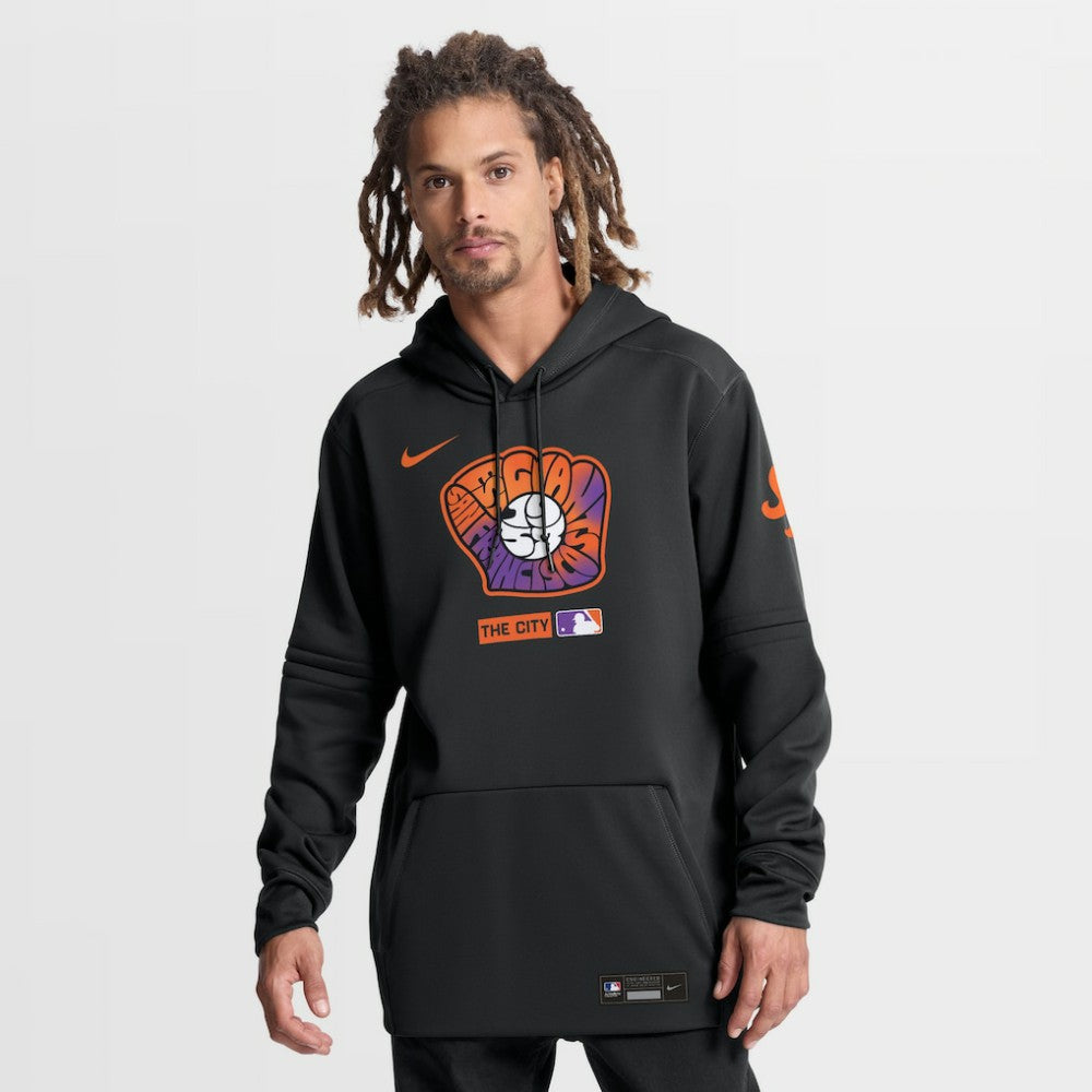 San Francisco Giants Nike Authentic Collection City Connect Therma-FIT Hoodie - Black - Nike Lifestyle