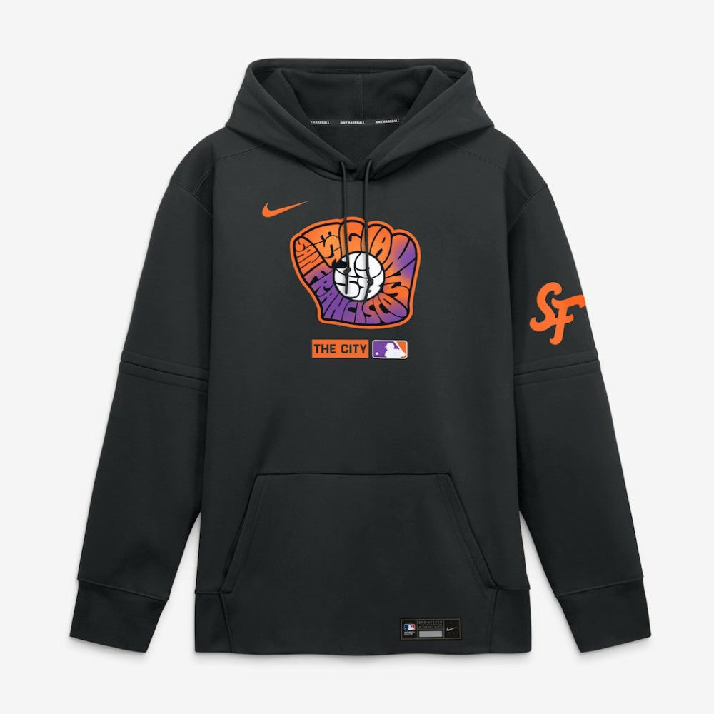 San Francisco Giants Nike Authentic Collection City Connect Therma-FIT Hoodie - Black - Nike Lifestyle