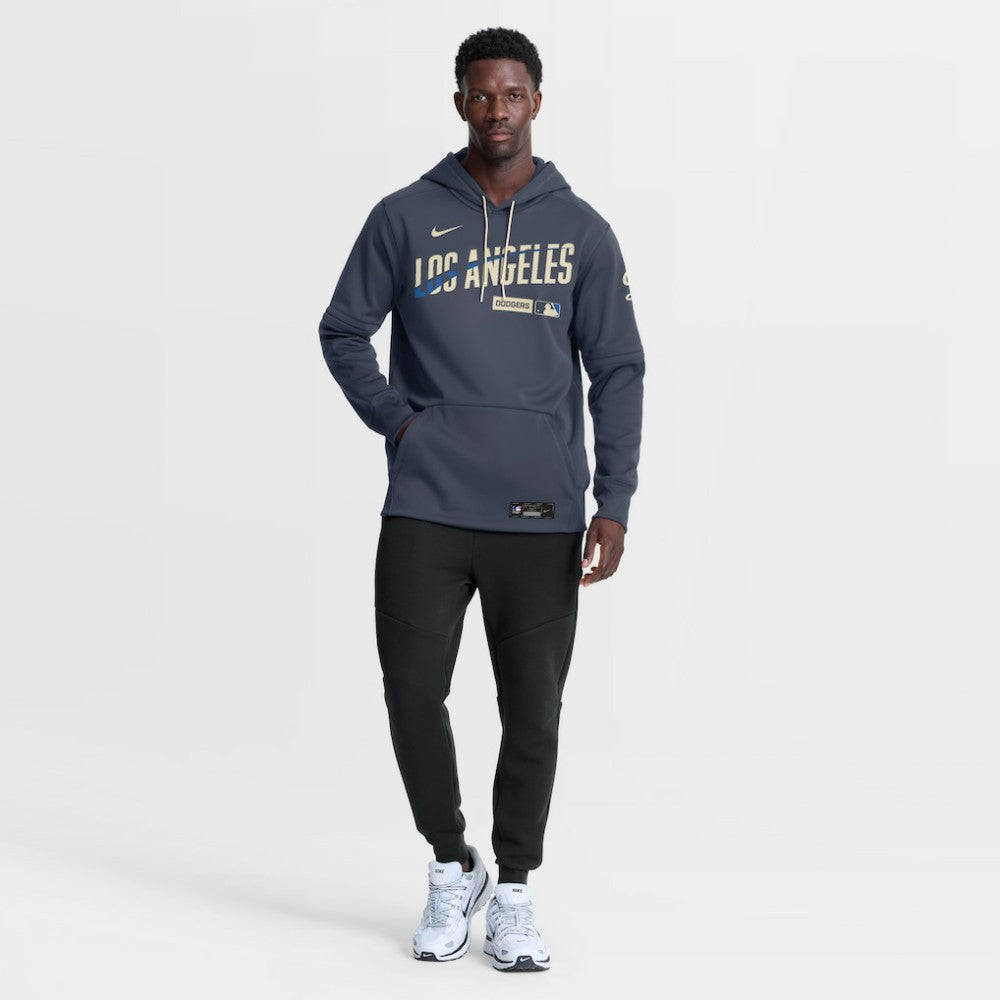 Los Angeles Dodgers Nike Authentic Collection City Connect Therma-FIT Hoodie - Navy - Nike on Sale