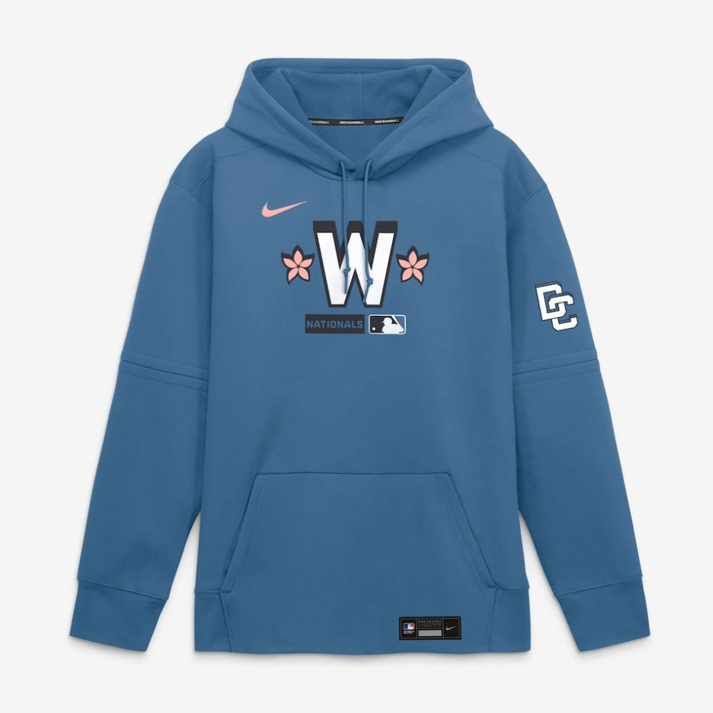 Washington Nationals Nike Authentic Collection City Connect Therma-FIT Hoodie - Blue - Nike Lifestyle