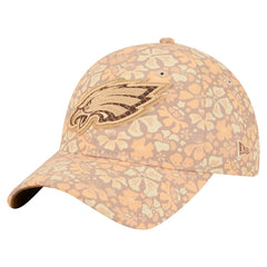 Philadelphia Eagles New Era Women's Floral 9TWENTY Adjustable Hat Tan