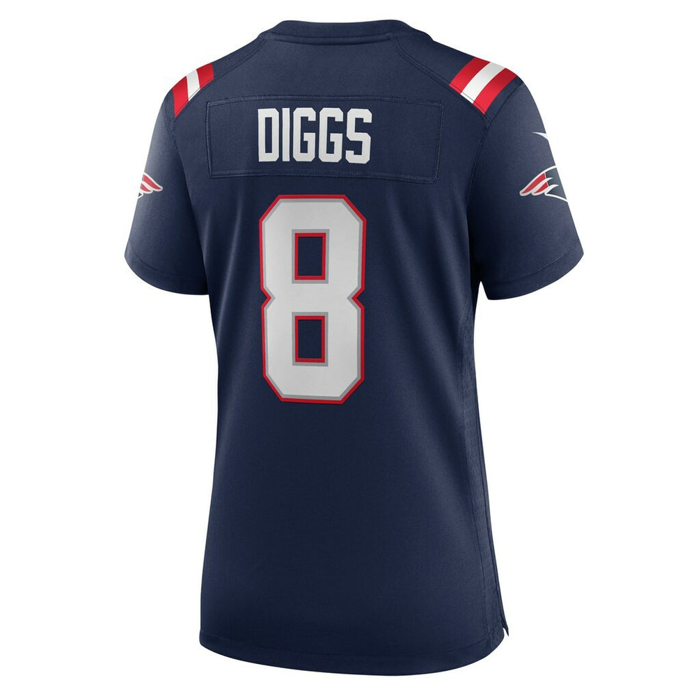 Nike Stefon Diggs New England Patriots Women's Game Jersey Navy