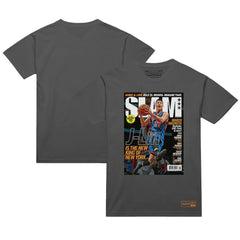 Jeremy Lin New York Knicks NBA Slam Cover T-Shirt Gray | Mitchell & Ness for sale