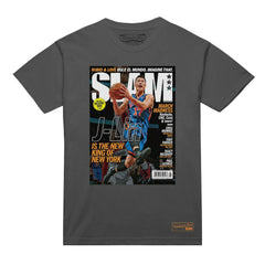 Jeremy Lin New York Knicks NBA Slam Cover T-Shirt Gray | Mitchell & Ness for sale
