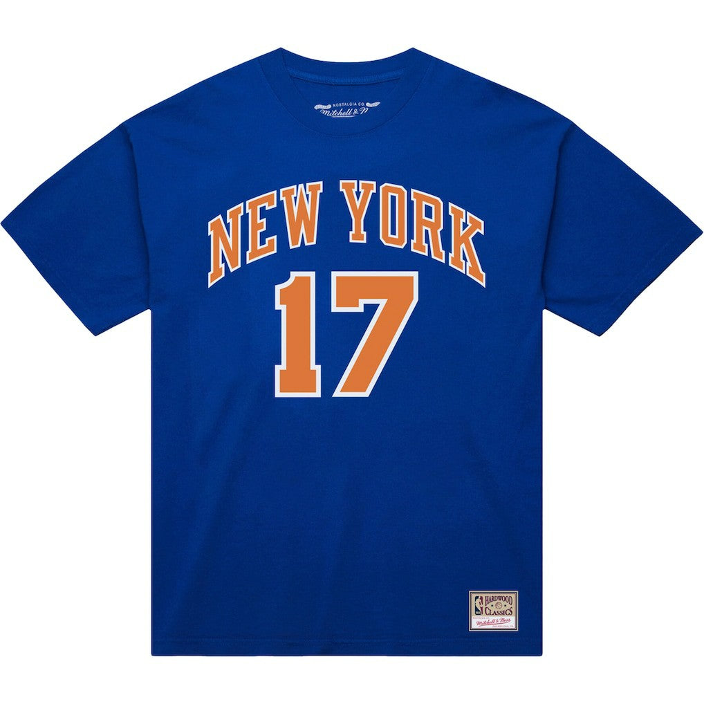 Jeremy Lin New York Knicks Name & Number T-Shirt Blue | Mitchell & Ness for sale