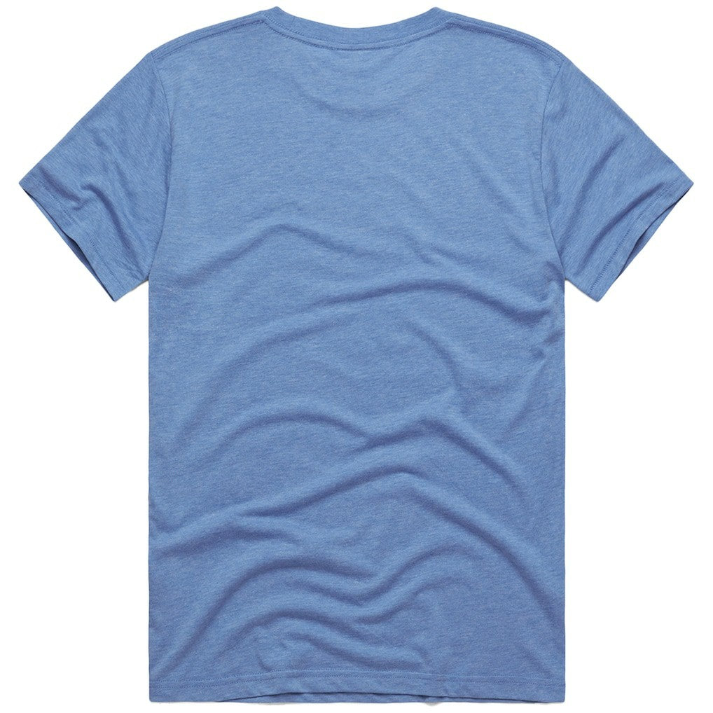 New York Knicks Homage Script Tri-Blend T-Shirt Blue