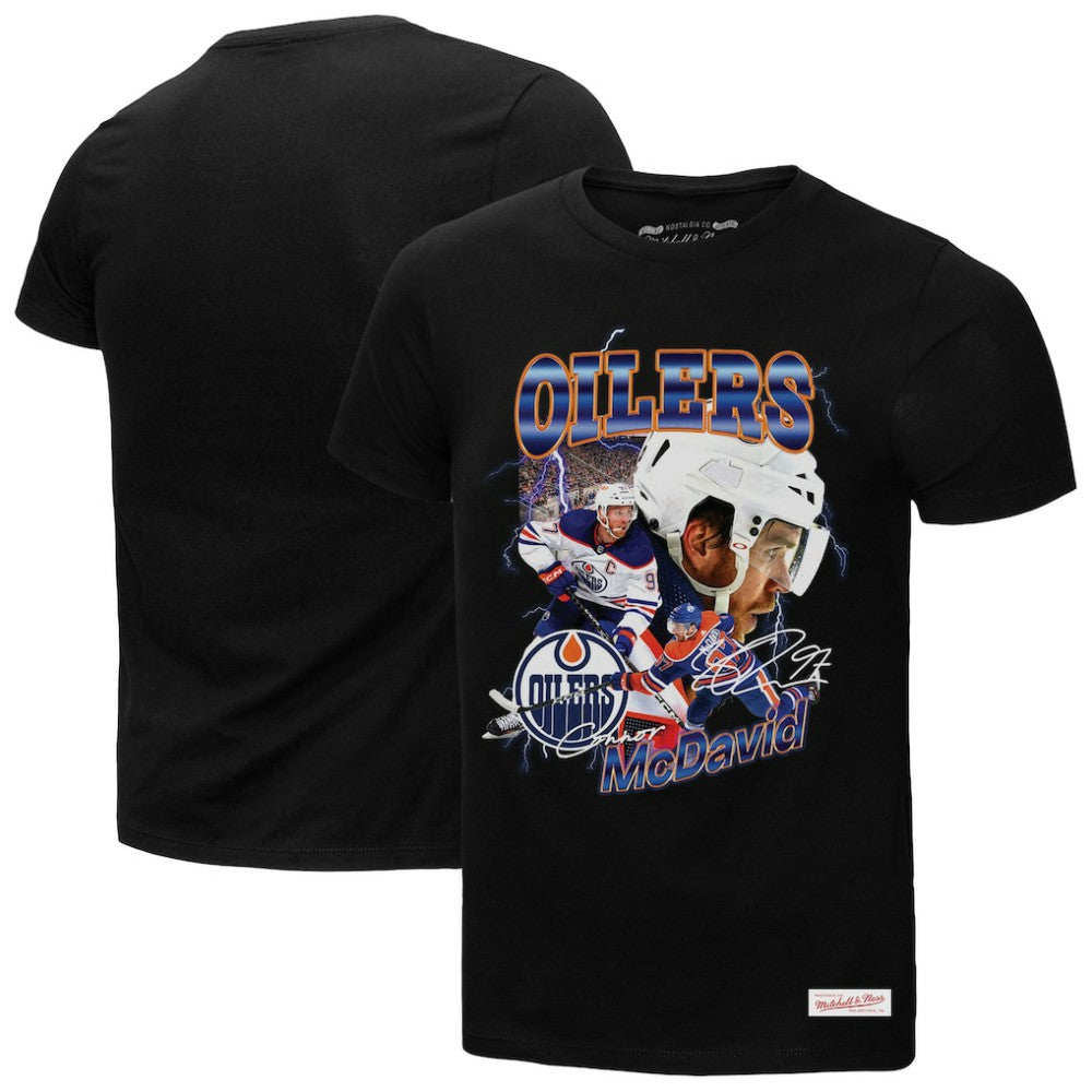 Connor McDavid Edmonton Oilers Mitchell & Ness 2.0 Player Graphic T-Shirt - Black - NHL 203164808
